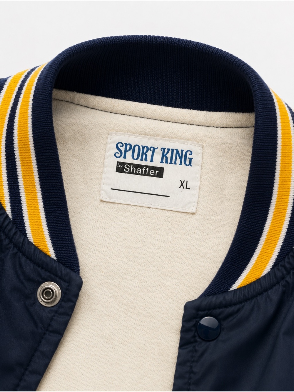 Vintage Navy Soccer Bomber Jacket - Picture 3 of 4